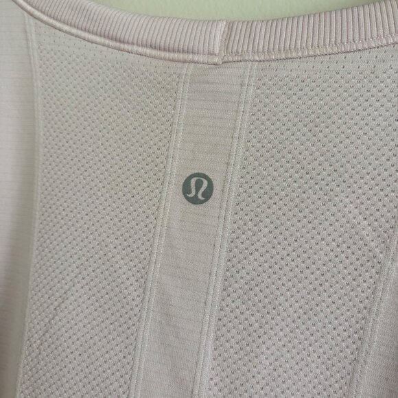 Lululemon Athletic Swiftly Tech Relaxed Short Sleeve Shirt Pink Women’s Size 10 - Picture 8 of 8
